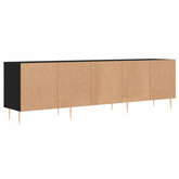 vidaXL Szafka pod TV, czarna, 150x30x44,5 cm, materiał drewnopochodny