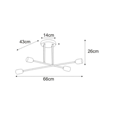 Lampa sufitowa K-4392 z serii SITYA WHITE KAJA