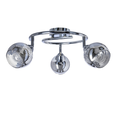 Lampa sufitowa spirala 3X10W E14 LED chrom FORT 98-62833