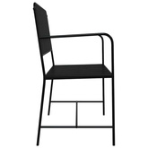 Ławka ogrodowa 2 -Seater 103,5 x 51,5 x 90 cm Stal Czarny
