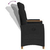 Leżanka z stolikiem 2 -Seater 126 x 65 x 112 cm polirattan