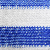 Parawan balkonowy, niebiesko-biały, 120x500 cm, HDPE