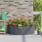 Donica Antracyt 120 x 60 x 35 cm Stal