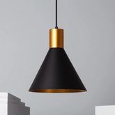 Lampa Wisząca złoto-czarna Abruzzo Salvatore E27