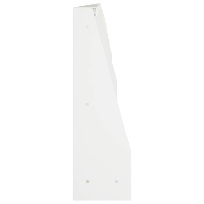 Mur oporowy 6 szt. 100 x 12 x 30 cm Stal Biały