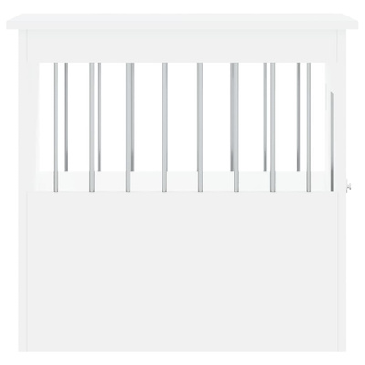 Kojec dla psa, biały, 45x62x59 cm, materiał drewnopochodny