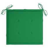 vidaXL Składane krzesła ogrodowe z poduszkami, 4 szt., drewno tekowe