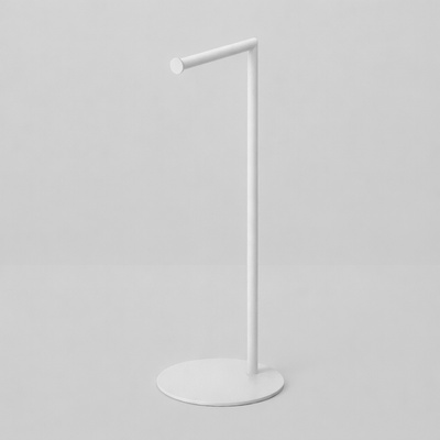 Prosty, biały stojak na papier toaletowy KS-60 PAPER STAND - KAJA HOME