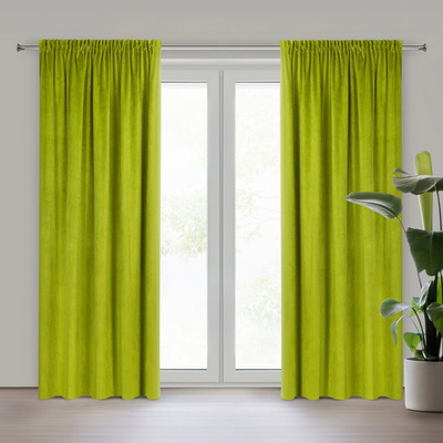 Zasłona Pierre oliwkowa 140x300