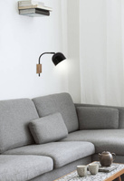 Kinkiet czarny lampa ścienna 40W E27 regulowany Rupi Candellux 21-76687