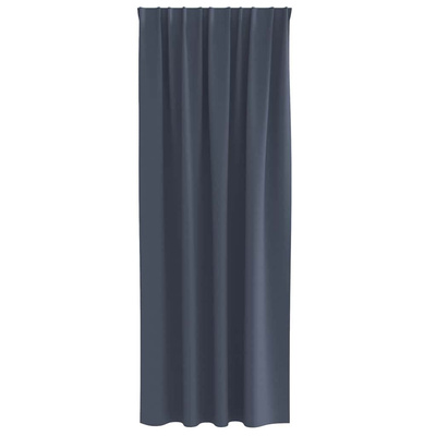 Firany blackout z kółkami 2 pcs Antracyt 225 x 140 cm Poliester