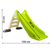 Zjeżdżalnia Ogrodowa dla Dzieci 3-Stopniowa Drabinka Limonkowa 130cm 424