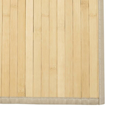 vidaXL Dywan prostokątny, jasny naturalny, 70x400 cm, bambusowy