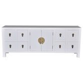 vidaXL Szafka pod TV, biała, 110x24x48 cm, materiał drewnopochodny