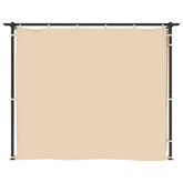 vidaXL Altana ogrodowa z zasłonami, 3 x 3 m, kremowa, stal