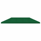 Osłona daszku do altany 6 x 3 m zielony Poliester 190