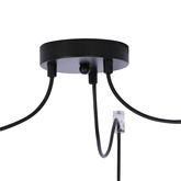 Trio sss p lampa wisząca czarny 3x20W E27 iq kids złoty+niebieski