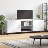 vidaXL Szafka pod TV, biała, 150x30x50 cm, materiał drewnopochodny model standard