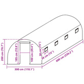 Zastępcze pokrycie szklarni (18 m?), 3x6x2 m, przezroczyste