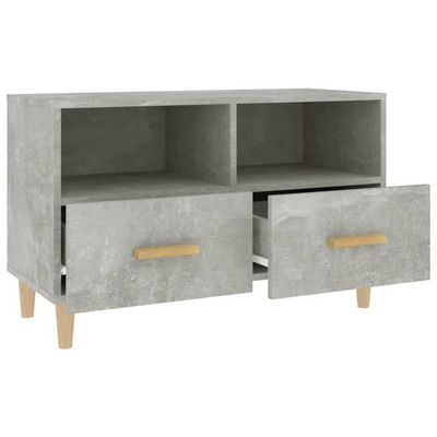 vidaXL Szafka pod TV, szarość betonu, 80x36x50 cm