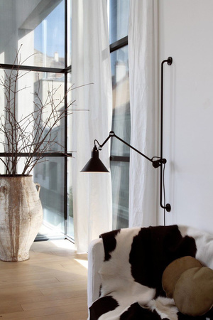 Lampe Gras N214 Kinkiet Czarny Matowy ADANI AD121