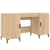 vidaXL Biurko, dąb sonoma, 140x50x75 cm, materiał drewnopochodny wariant 6