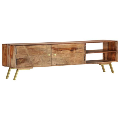 vidaXL Szafka pod TV, 140x30x40 cm, lite drewno sheesham