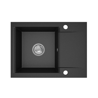 Zlewozmywak Luna 59 / 8m czarny metalik