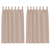 Firany blackout z kółkami 2 pcs Ciemnoszary 175 x 140 cm