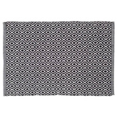 Sealskin Dywanik łazienkowy Trellis, bawełna, 60x90 cm, biało-czarny