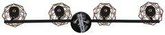 Lampa ścienna sufitowa listwa czarno-złota 4x40W E14 Acrobat 94-66657