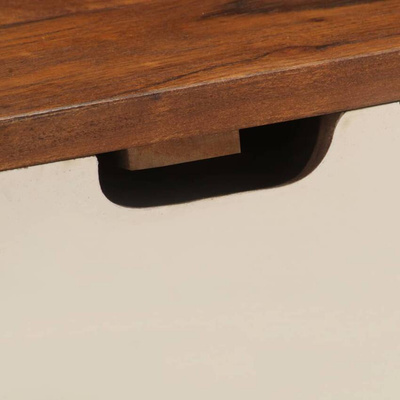 vidaXL Biurko, 110x50x90 cm, lite drewno akacjowe