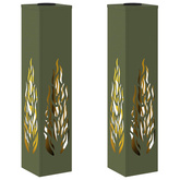 Słoneczna LED lampa na ścieżkę 2 pcs Zielony oliwkowy