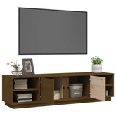 vidaXL Szafka pod TV, miodowy brąz, 156x40x40 cm, lite drewno sosnowe