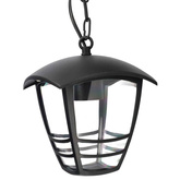 Lampa ogrodowa wisząca IMMA Black C E27 czarny łańcuch 1,1m IP44 EDO777383 EDO Solutions