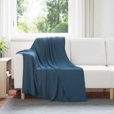 Koc Granatowy 170 x 130 cm Polar