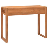 vidaXL Biurko z 2 szufladami, 100x40x75 cm, drewno tekowe model standard
