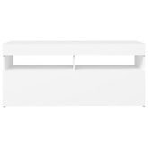 vidaXL Szafka pod TV z oświetleniem LED, biała, 90x35x40 cm