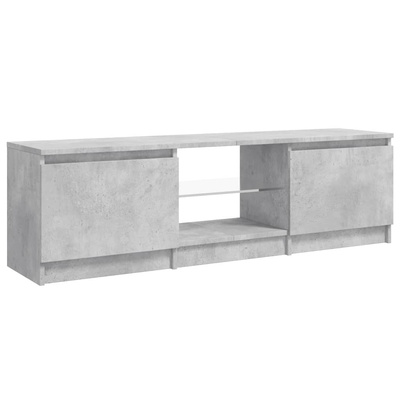 vidaXL Szafka pod TV, z oświetleniem LED, szara, 120 x 30 x 35,5 cm