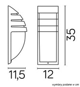 Lampa elewacyjna 1836 AL