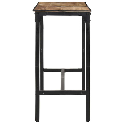Stolik barowy, 150x55x107 cm, surowe lite drewno mango