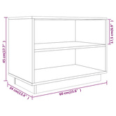 Szafka na buty, szara, 60x34x45 cm, lite drewno sosnowe