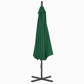 vidaXL Parasol wiszący ze stalowym słupkiem, 300 cm, zielony