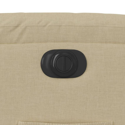 vidaXL Podnoszony fotel masujący, elektryczny, rozkładany, kremowy