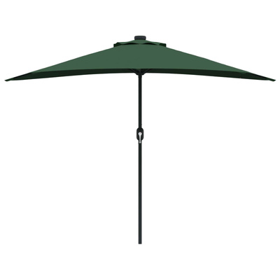 Parasolka ogrodowa Zielony 294 x 150 x 224 cm Poliester i Stal