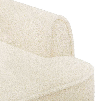 Sofa dwuosobowa z guzikowym pikowaniem kremowy 117 x 67 x 77 cm