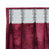 Zasłony z weluru 2 pcs czerwone wino 245 x 140 cm Aksamit