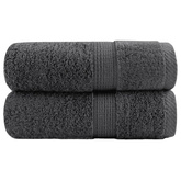 Ręczniczki premium, SOLUND, 2 szt., antracytowe, 30x50 cm, 600 g/m?