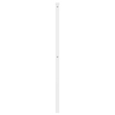 Metalowe wymienne wezgłowie, białe, 180 cm