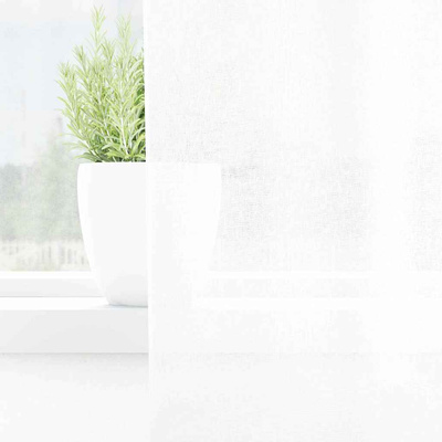 Firany Voile z zasłonami 2 pcs Biały 260 x 140 cm Poliester